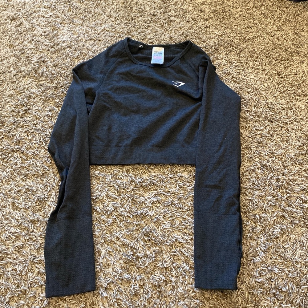 Gymshark Charcoal Gray Long Sleeve Top